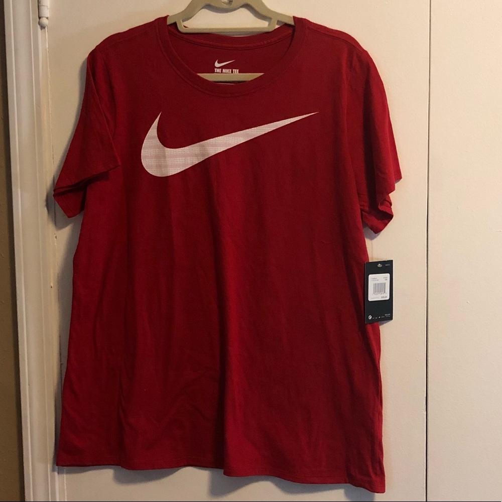 Nike Red Athletic Cut Tee